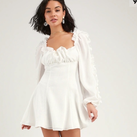 c/meo PERFECT PART WHITE  MINI DRESS- size XS - Picture 1 of 6